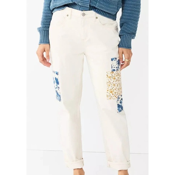 Sonoma Denim - Sonoma Goods For Life Pants‎  Woman 16 Petite Ivory Classic Misses Girlfriend